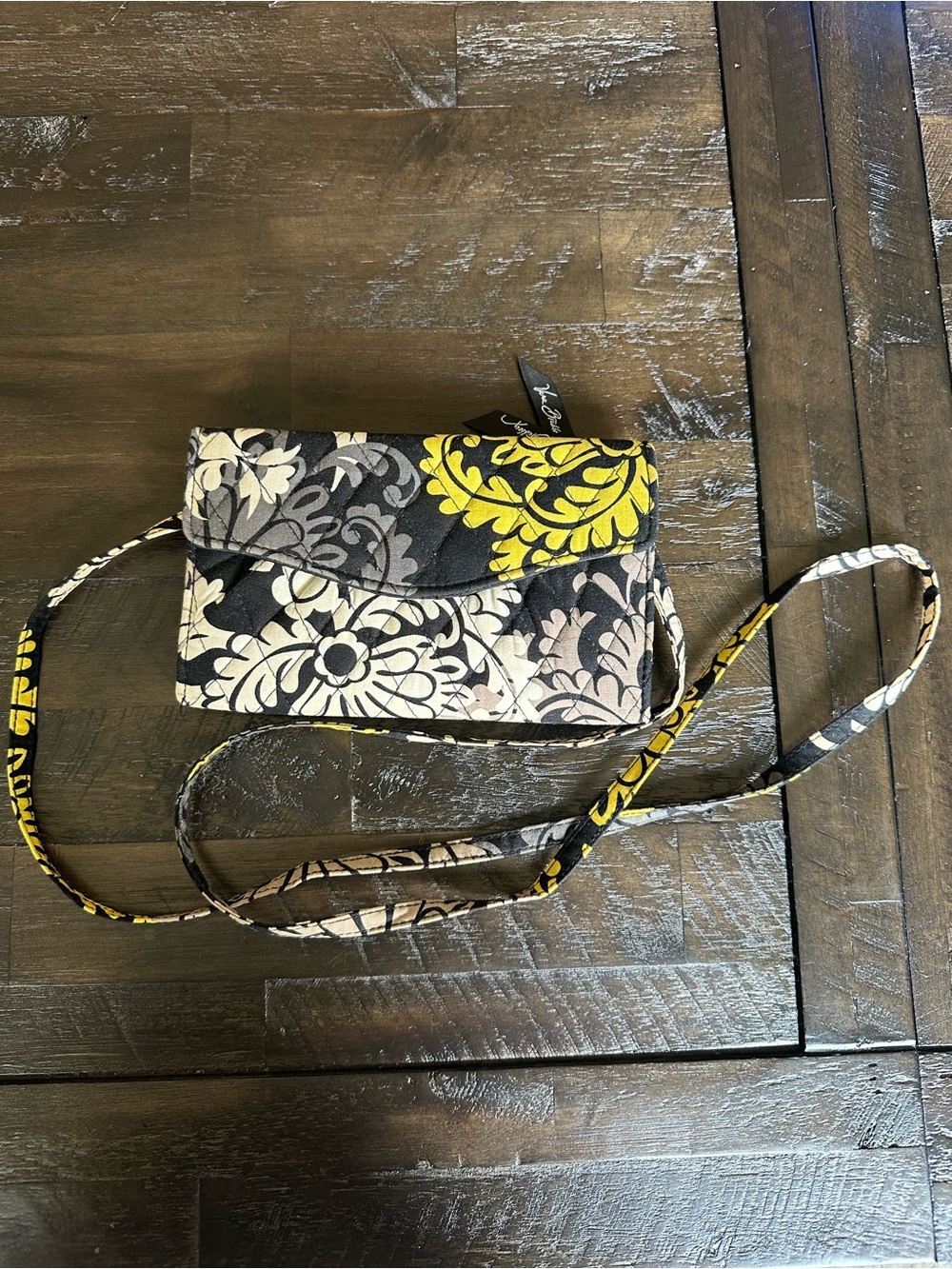 Vera Bradley Crossbody Wallet Baroque Pattern